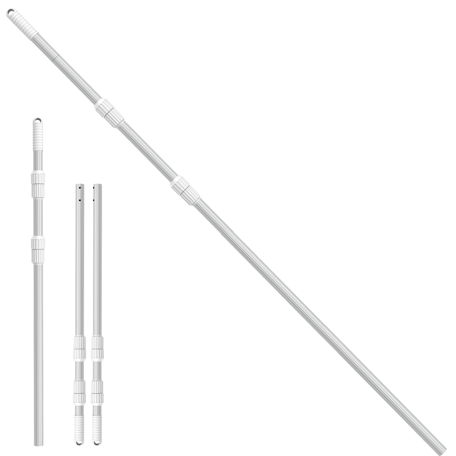 YEECHUN pole in action, enabling effortless pool cleaning