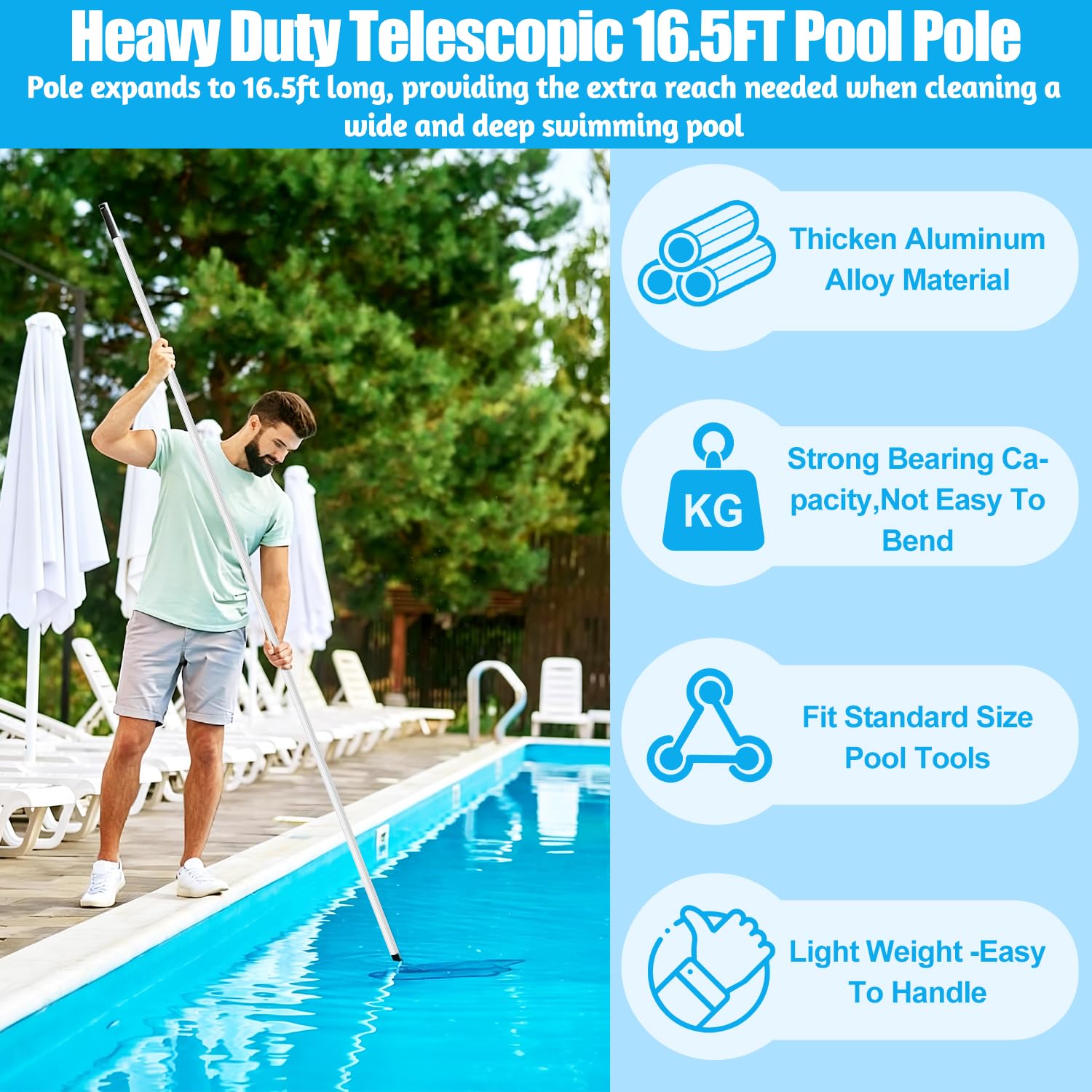 YEECHUN lightweight grip for comfortable handling in water