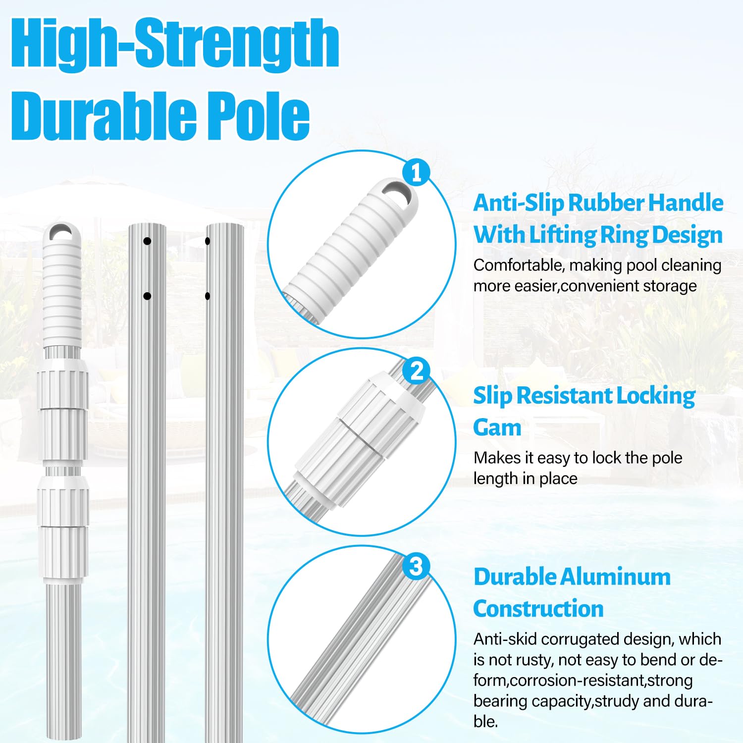 YEECHUN ribbed aluminum construction resists corrosion and maintains shape