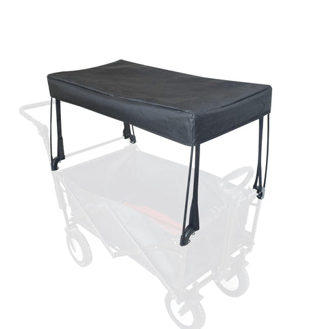 YEEDOIDO C2 canopy mounted on wagon provides shade for outings