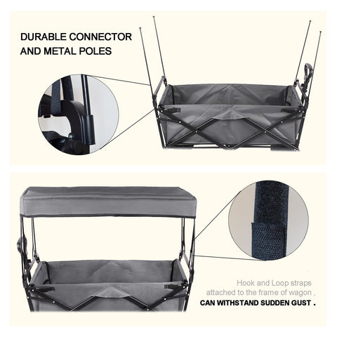 Removable canopy for easy storage and travel