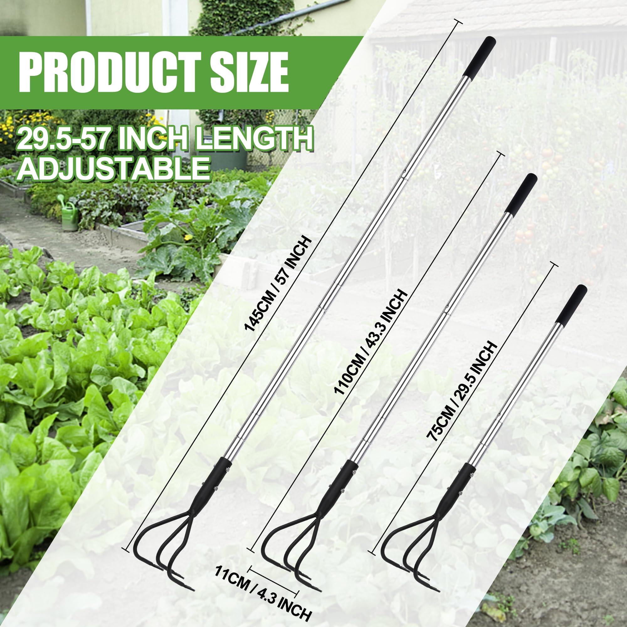 YEELOR tiller designed for multi-purpose tasks like tilling, aerating, and weeding.