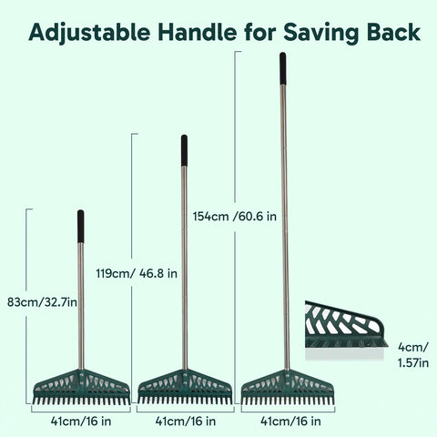 YEELOR stainless steel handle provides durable support during cleaning.