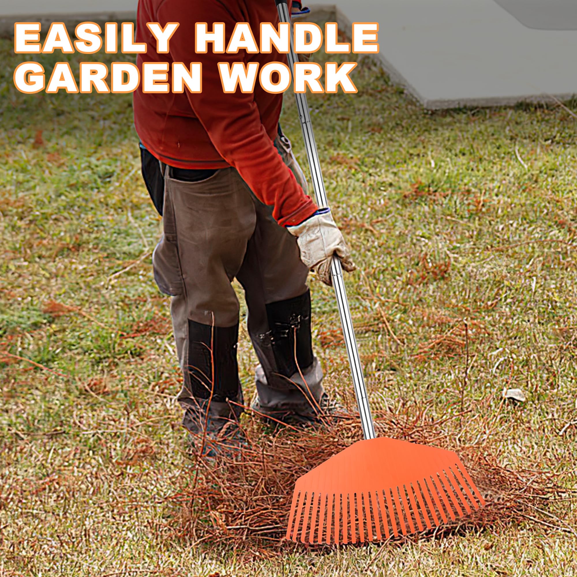 YEELOR compact rake cleaning tight gaps around patio stones.
