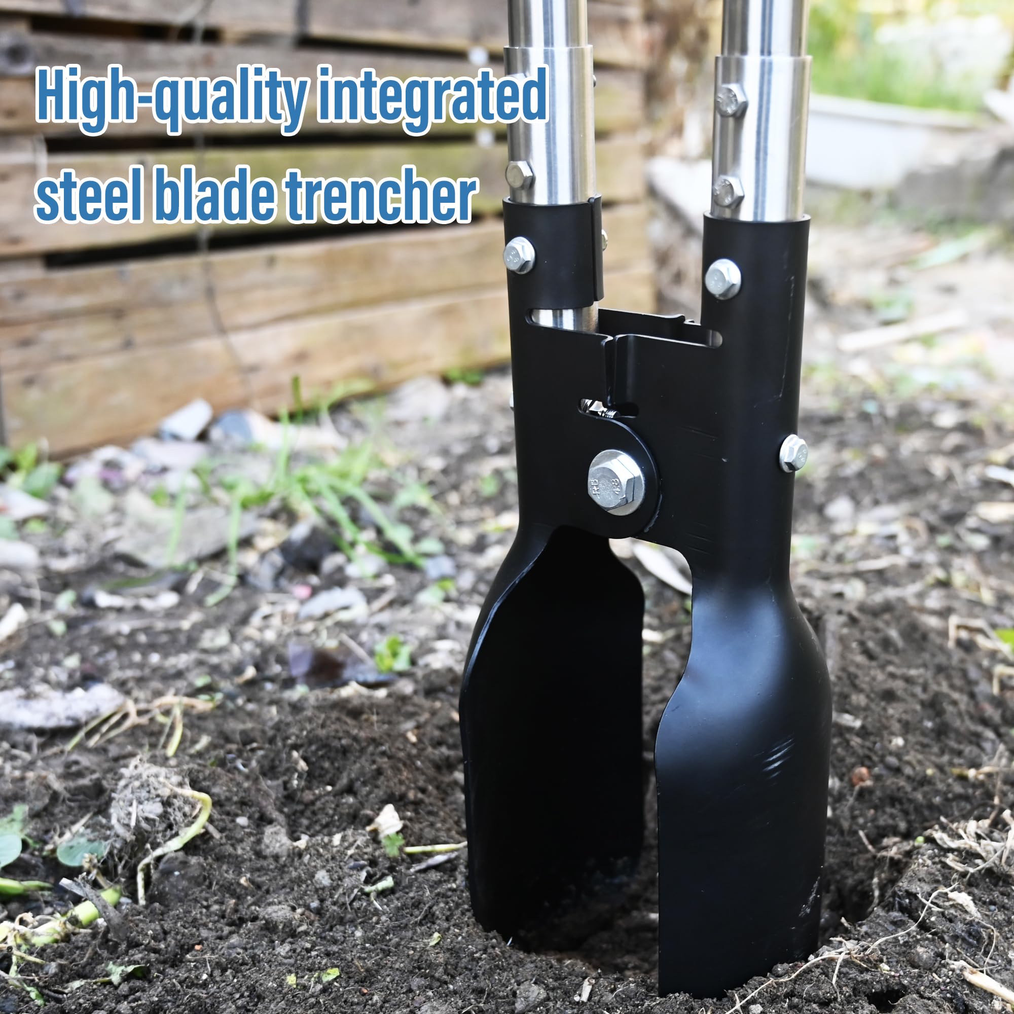YEELOR digging in loamy soil demonstration for efficient post-hole prep