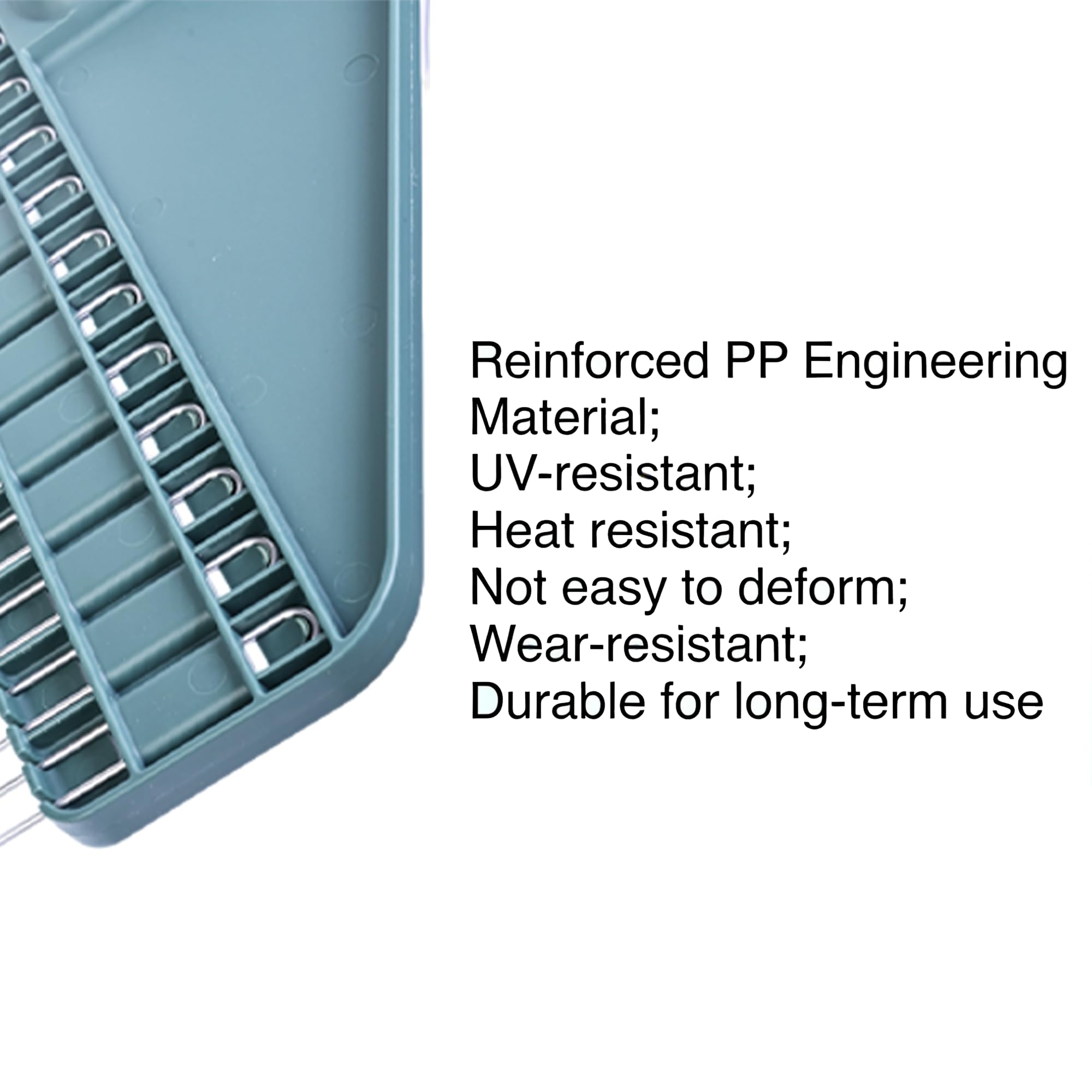 YEELOR double-bolt connection keeps rake sturdy through heavy scraping
