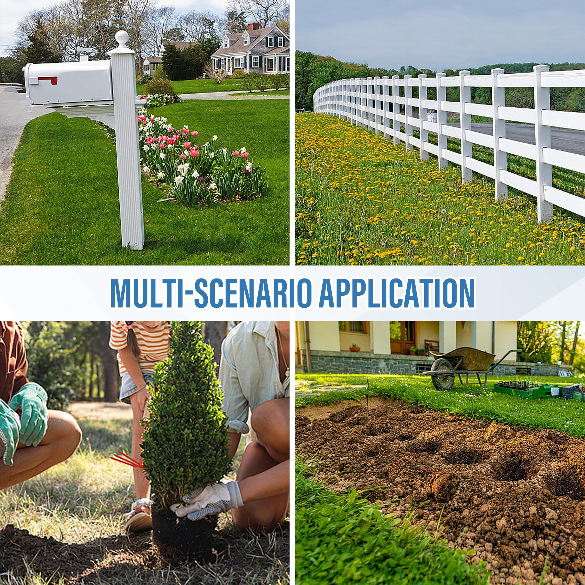 YEELOR fence post and mailbox installation scenario with accurate holes