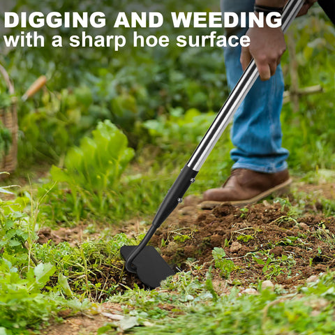 YEELOR ergonomic grip reduces strain for comfortable digging and weeding.