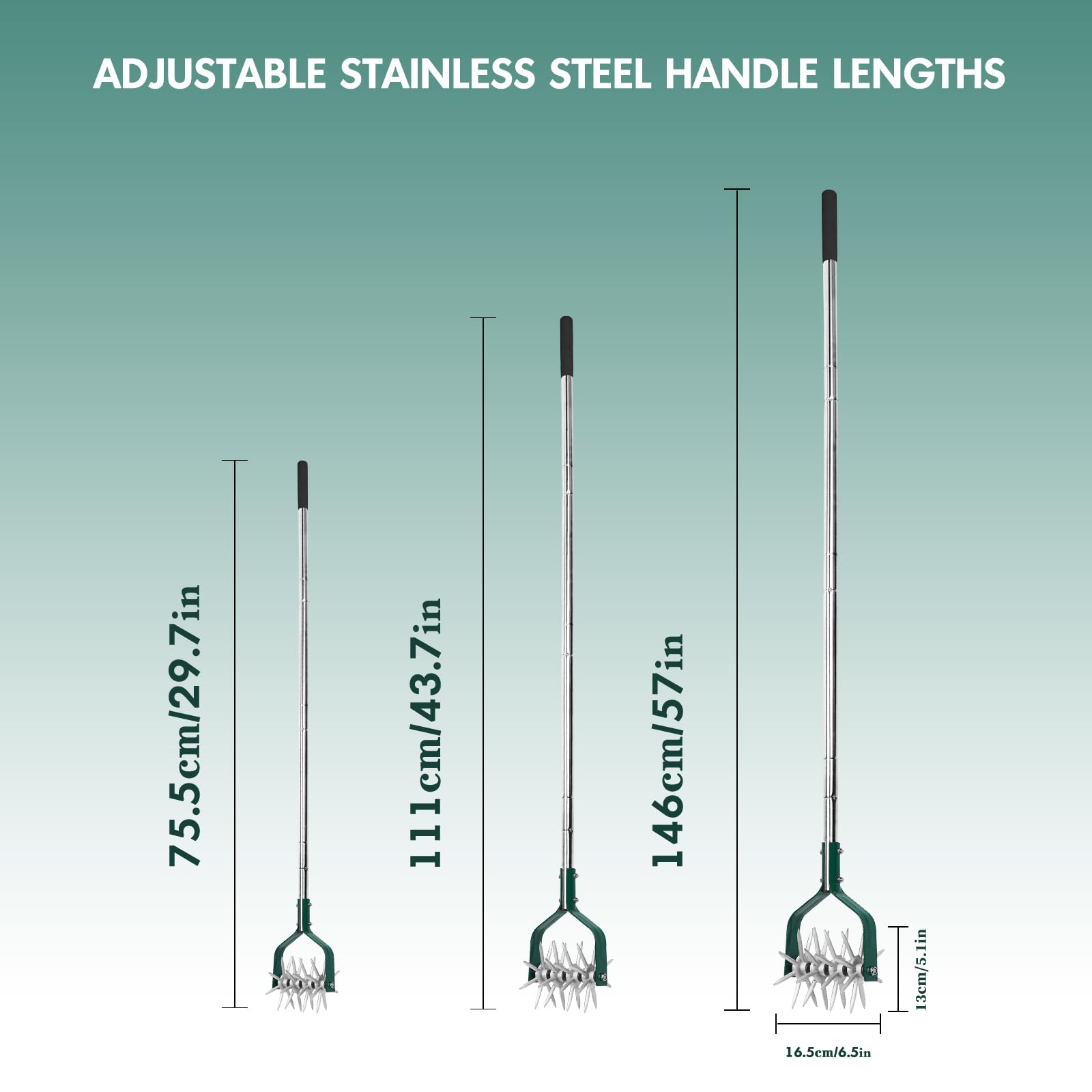 YEELOR small garden tiller ideal for planters, beds, and flower pots.
