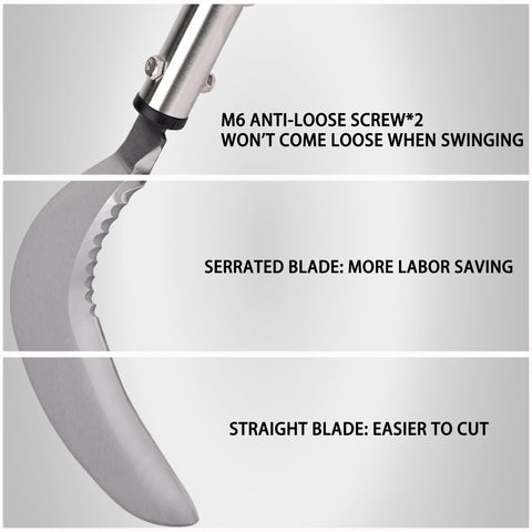 YEELOR durable stainless steel blade ready for frequent garden use