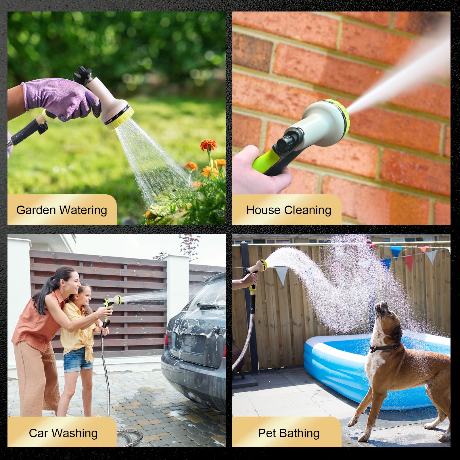 Yeenuo all-weather hose designed for year-round outdoor use.