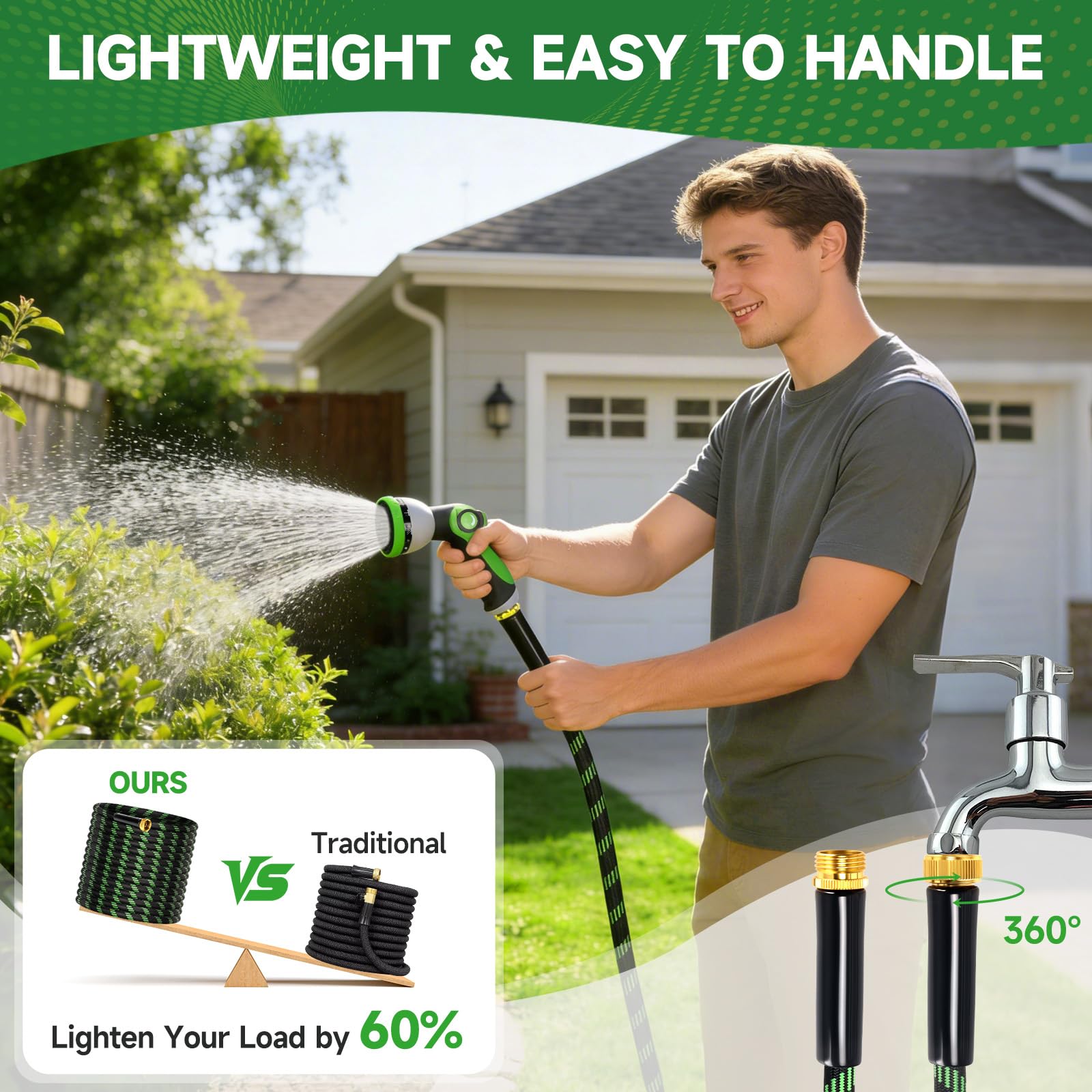 Yeenuo length options and compatibility for extended reach and tidy storage.