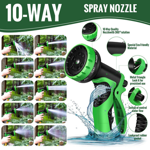 Yeenuo garden hose weather-resistant performance in hot sun and freezing temperatures.