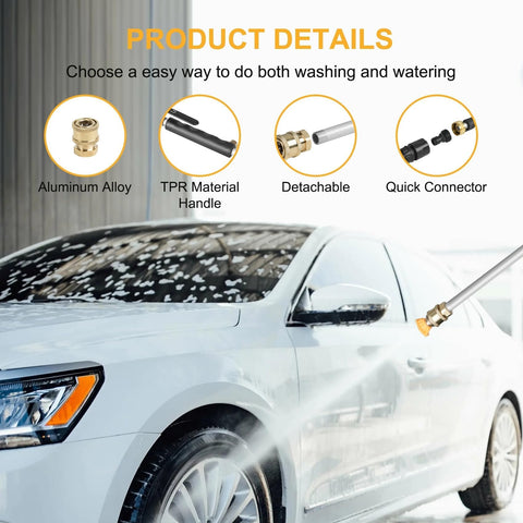 Yeesingsen car wash spray helps achieve a scratch-free, streak-free finish.