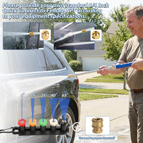 Yeesingsen Jetnozzle jet stream mode delivers powerful cleaning for stubborn dirt.