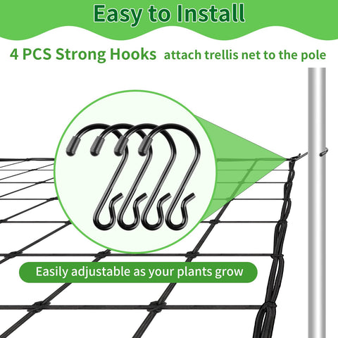 Yeestone trellis netting packaged for secure storage and car-luggage use.