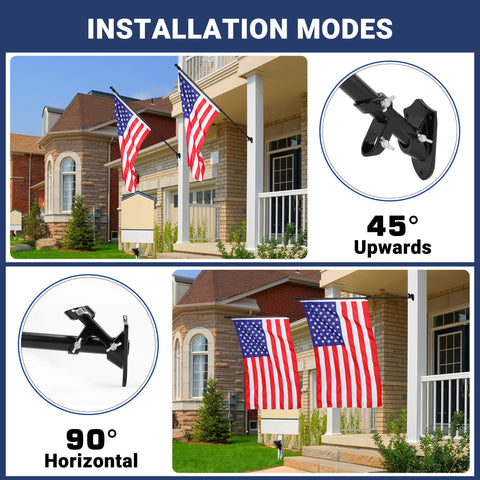 Yeesun flag pole mounting hardware included for easy outdoor installation