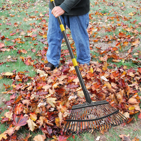 YeYeBest adjustable handle rake for comfortable reach