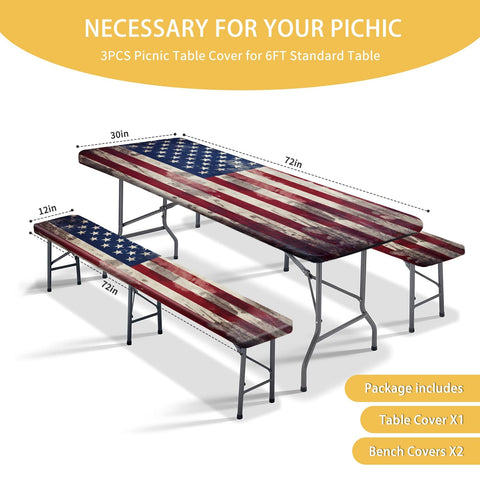 YEYE JUICE bench cover 12x72 inches fits benches securely for camping