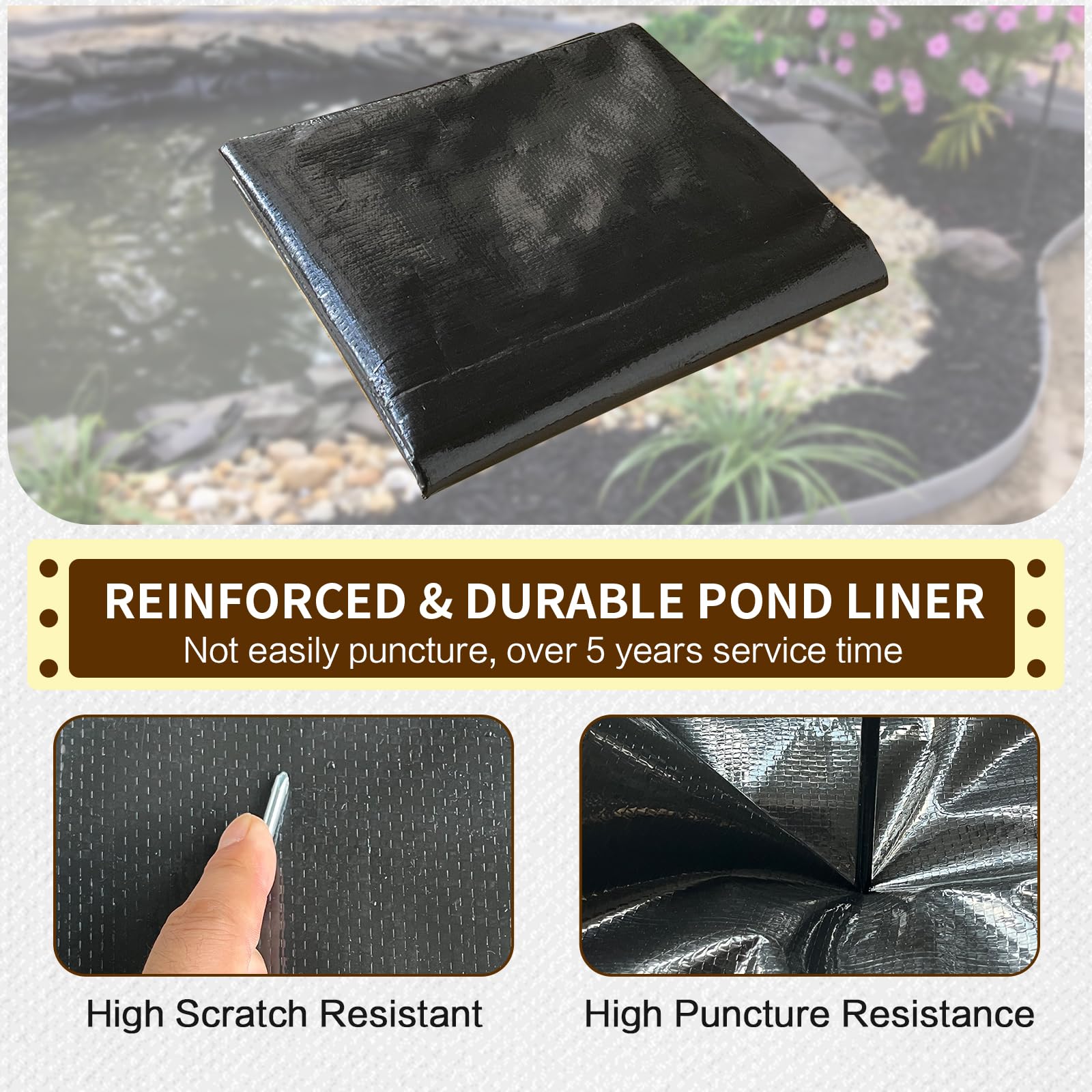 yeezoo koi pond liner ideal for duck and fish habitats