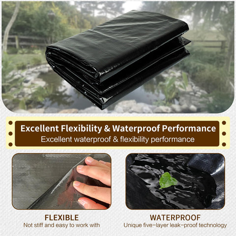 yeezoo outdoor water feature liner suited for ponds, waterfalls, and fountains