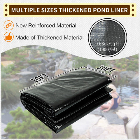 yeezoo puncture-scratch resistant liner enhances outdoor pond longevity