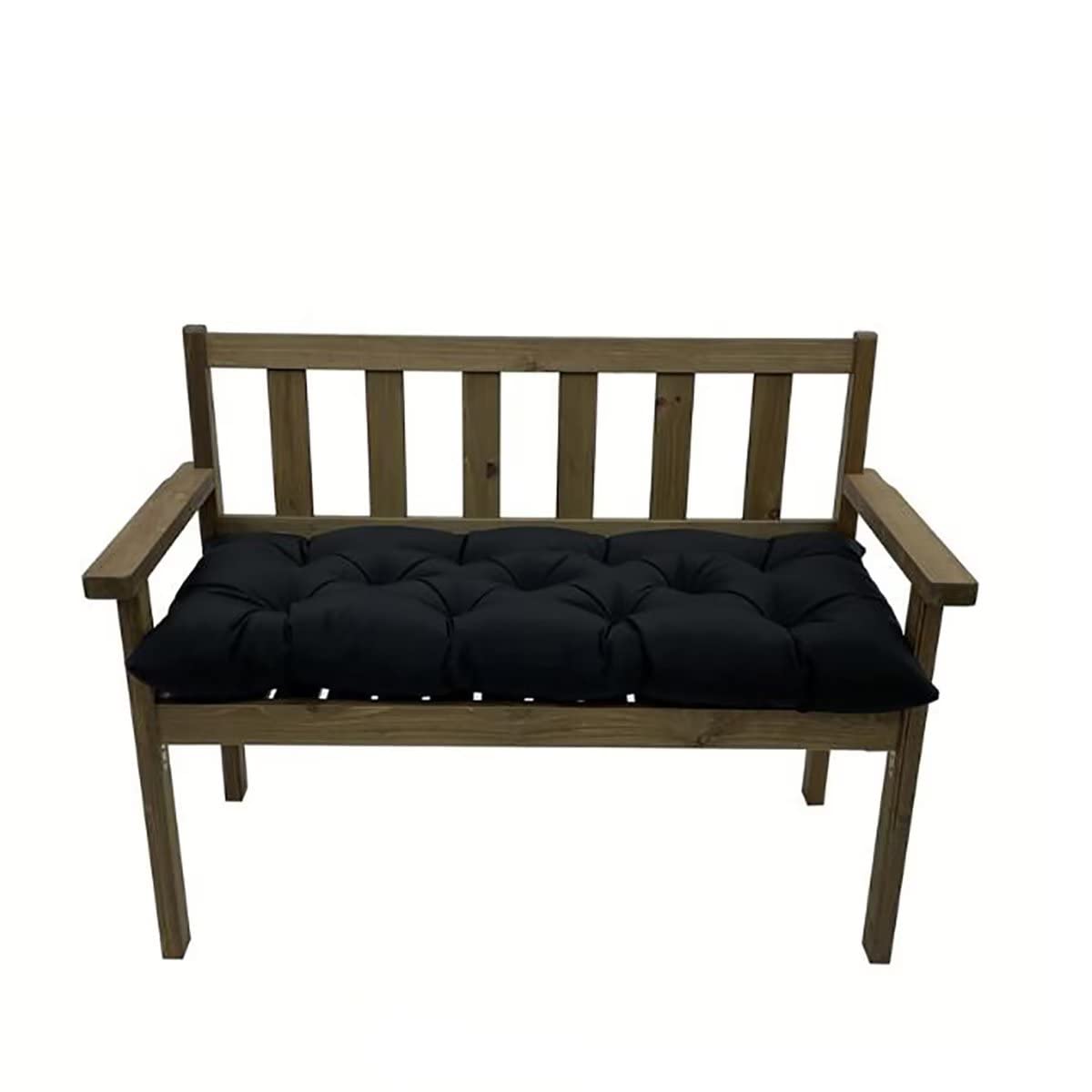 Yefound black outdoor bench cushion top view for patio comfort