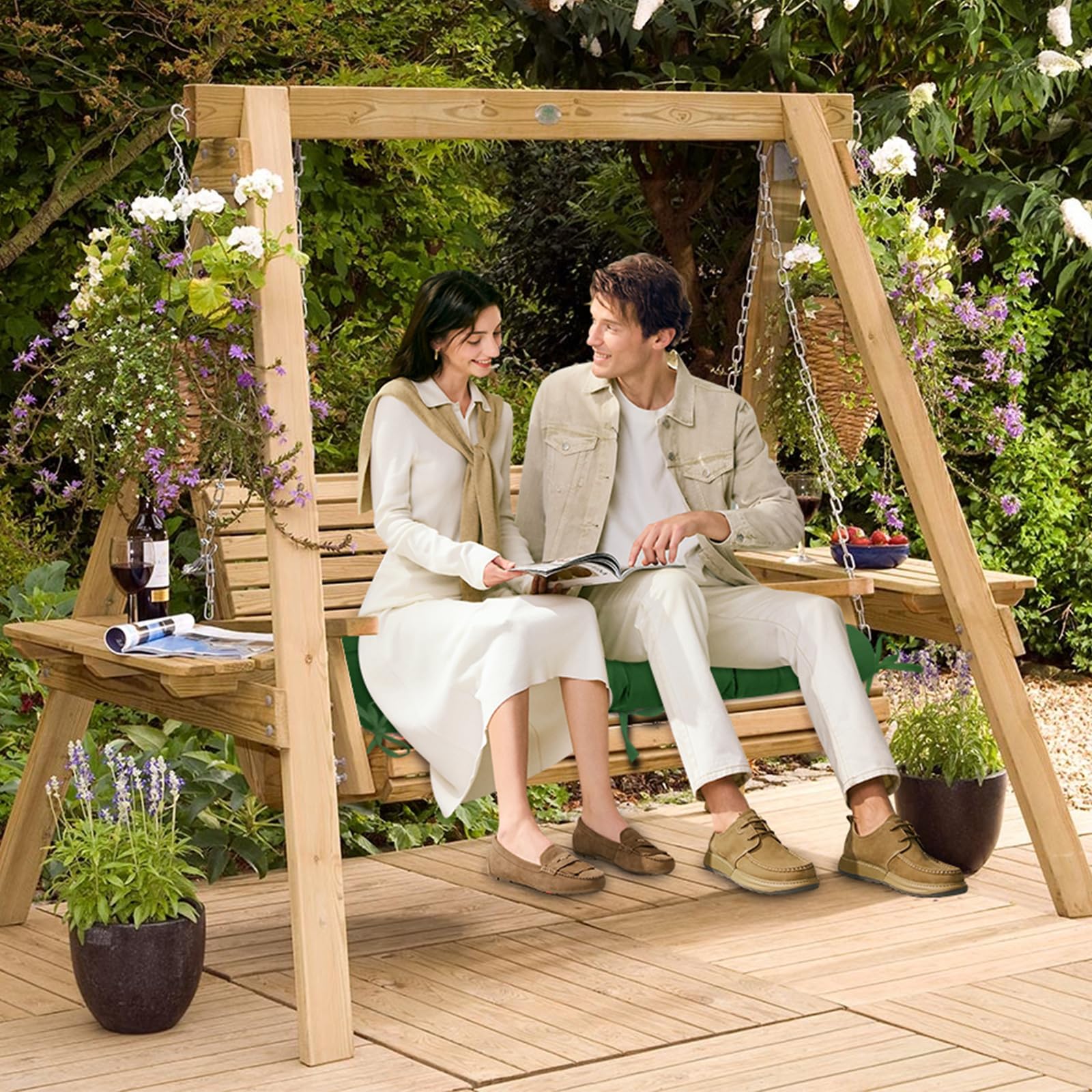 Wipe clean with damp cloth for fast outdoor refresh