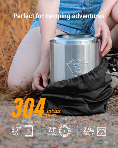 YEFU portable tabletop fire pit ideal for camping and patios.