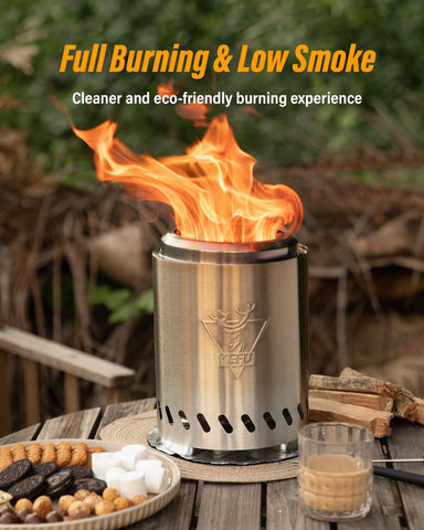 YEFU safe triangle stand keeps the fire pit steady on surfaces.