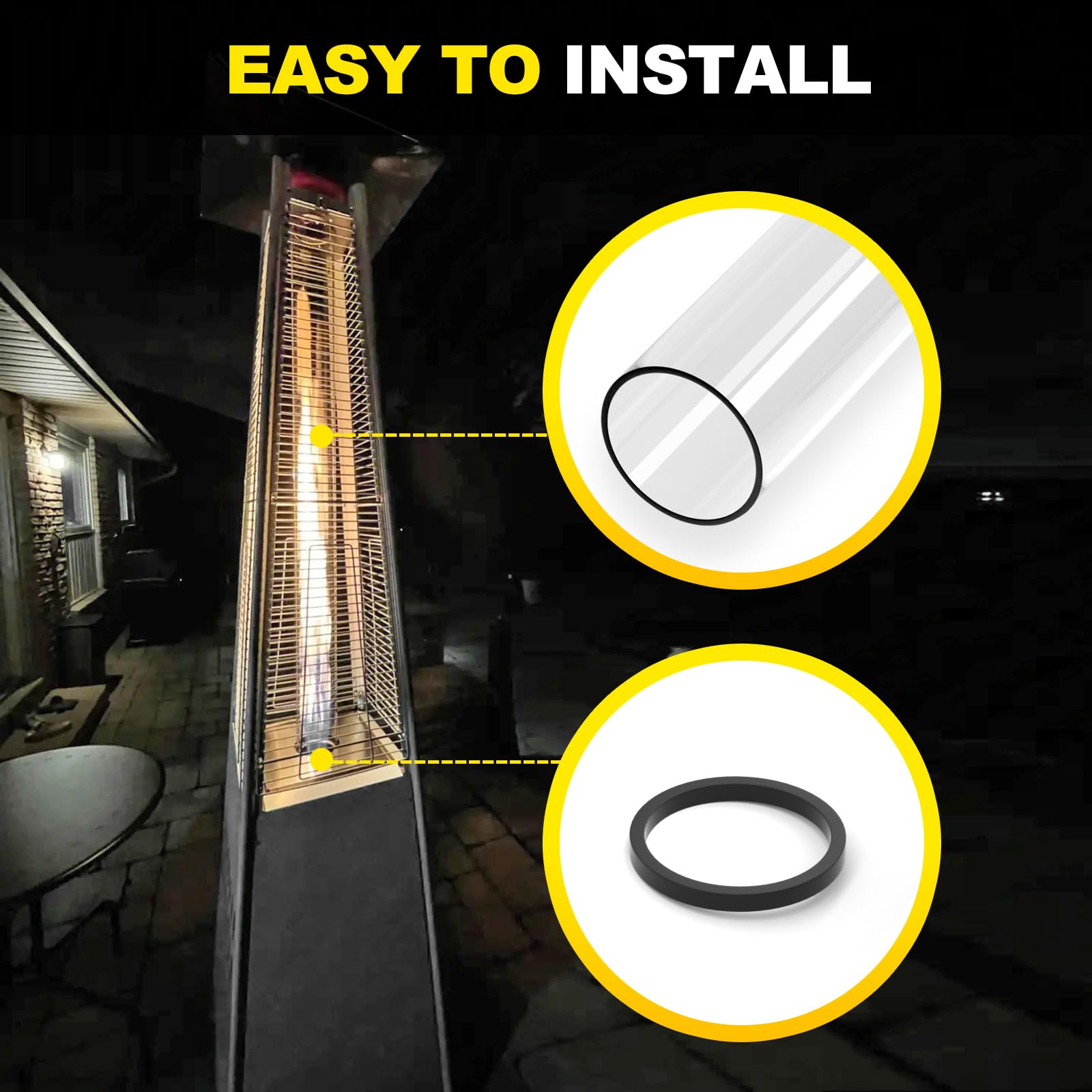 YEHERIT easy installation with silicone rings