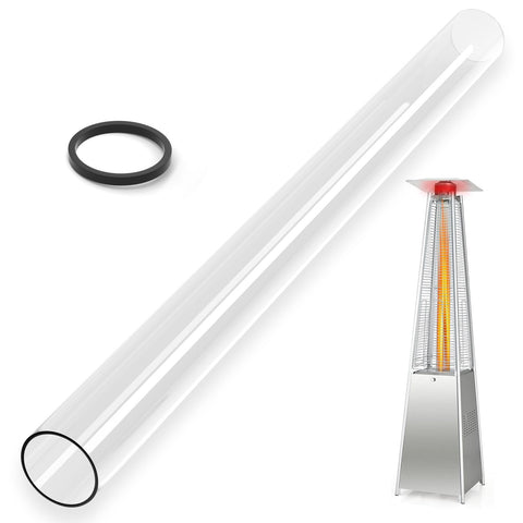 YEHERIT glass tube 49.5 inch for patio heater with durable quartz heat resistance