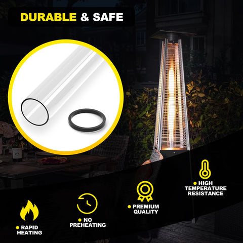 YEHERIT outdoor heater fit check ensures compatible setup