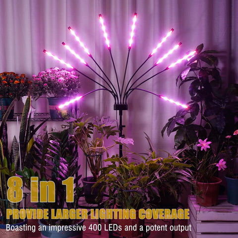 Yehsence grow light red blue sunlike spectrum supports seedling growth.