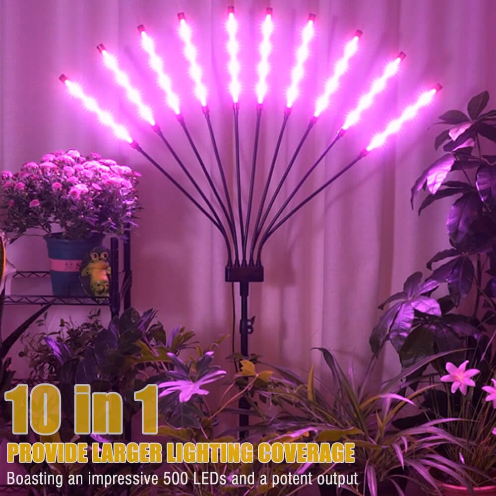 Yehsence grow light with tripod stand setup delivers stable adjustable lighting.