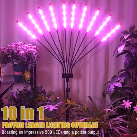 Yehsence grow light with tripod stand setup delivers stable adjustable lighting.