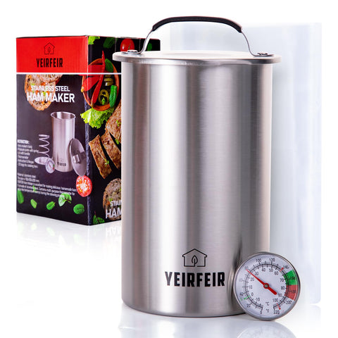 YEIRFEIR ham maker press with large dial thermometer for precise internal temps.