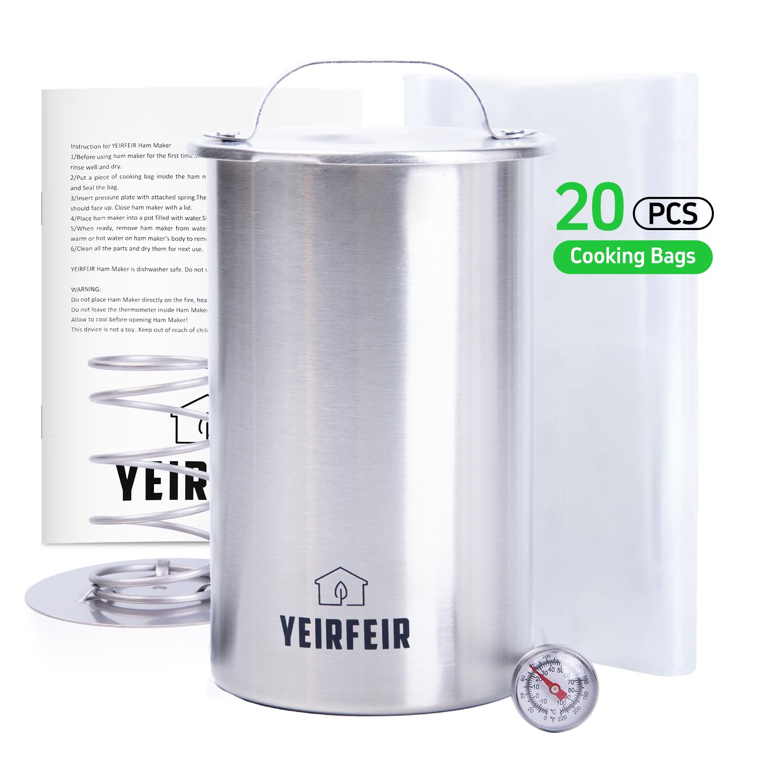 YEIRFEIR press with lid for compact storage and mess-free use