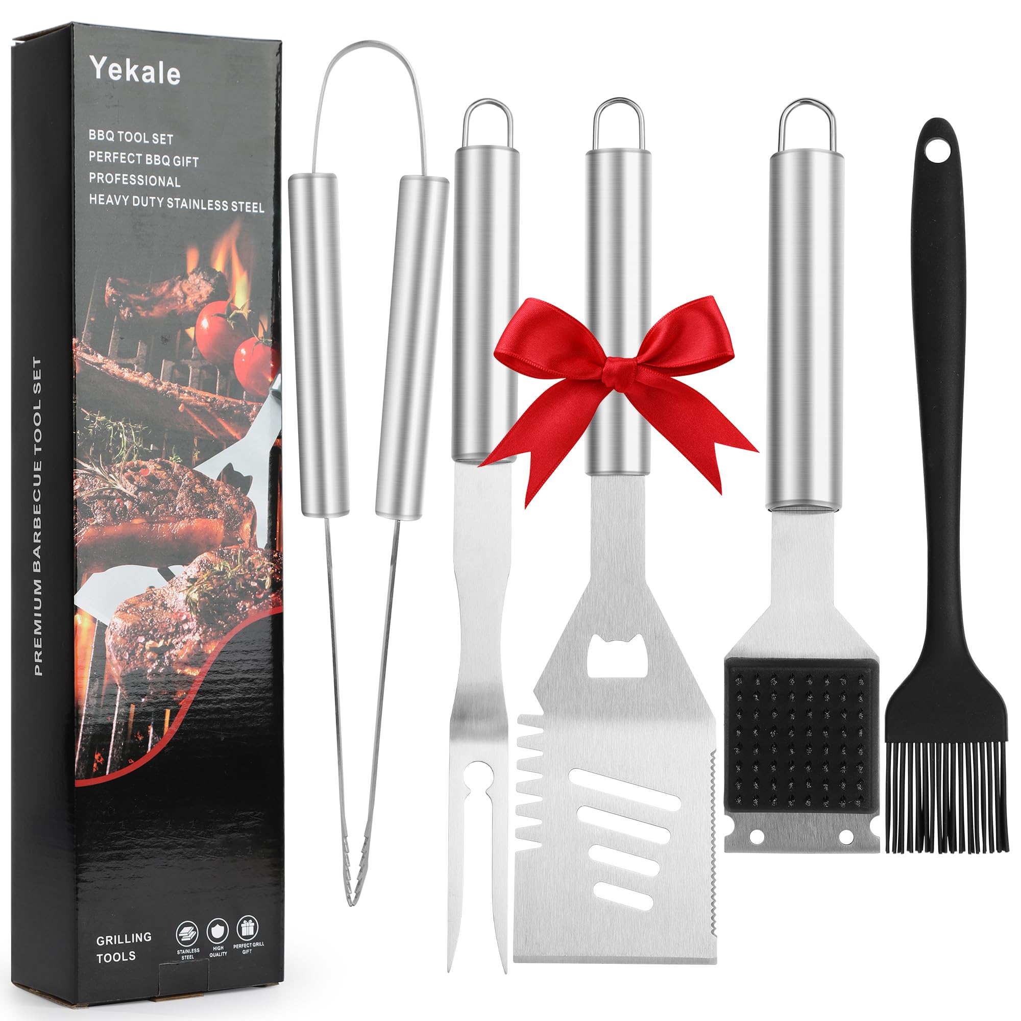 Yekale BBQ spatula for precise flipping and even searing