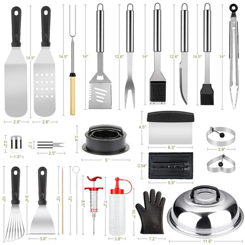 Yekale extendable roast fork for precise turning on the griddle