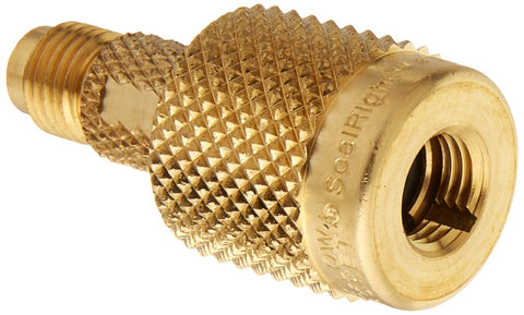 Yellow Jacket 19109 quick coupler for 1/4 in hoses, brass construction for fast connections