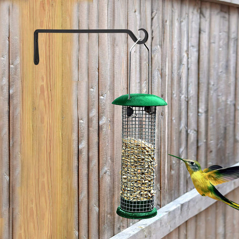 YELOKIE plant hanger closeup showcases forged metal craftsmanship for outdoor reliability.
