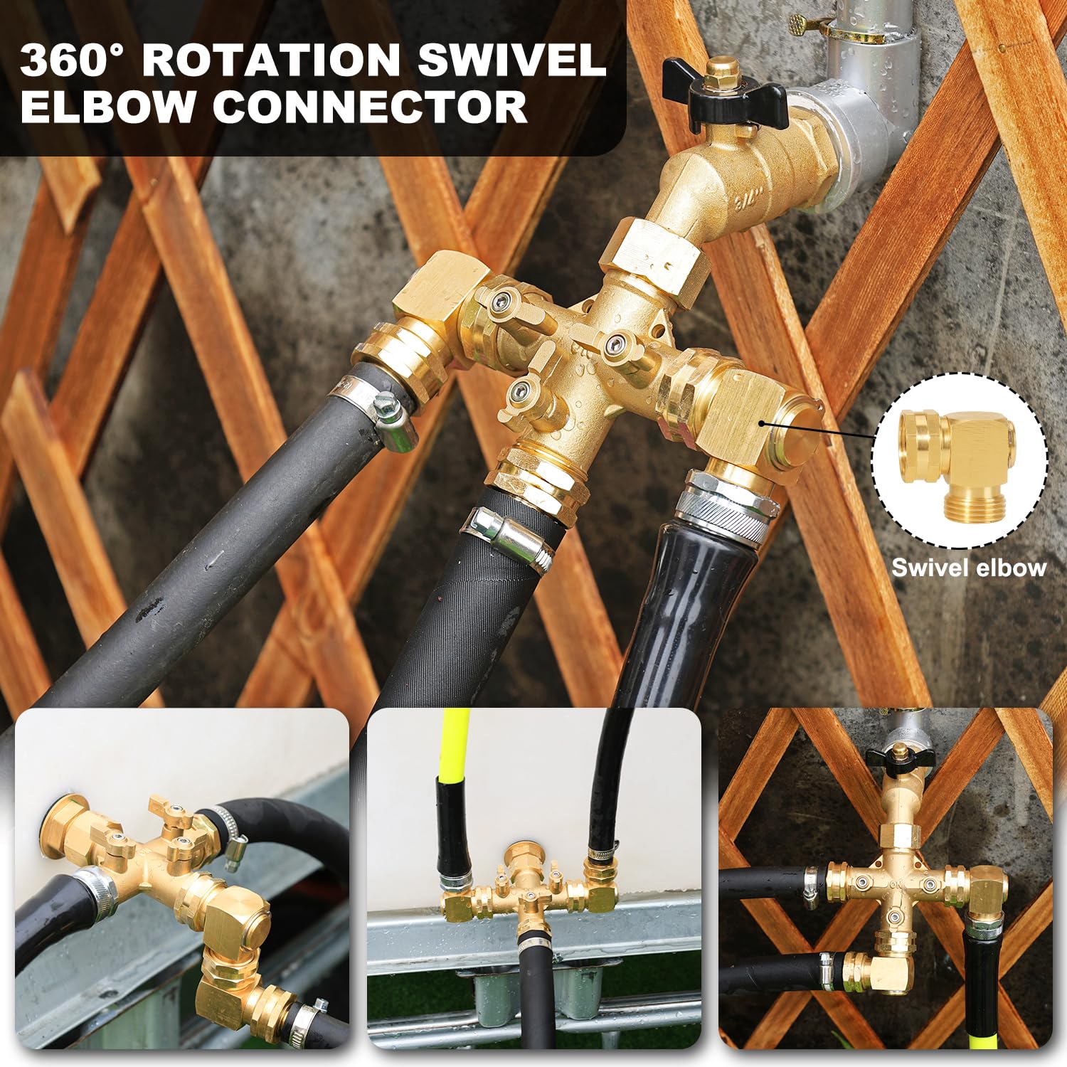 YELUN brass body design with stainless steel balls for durability.