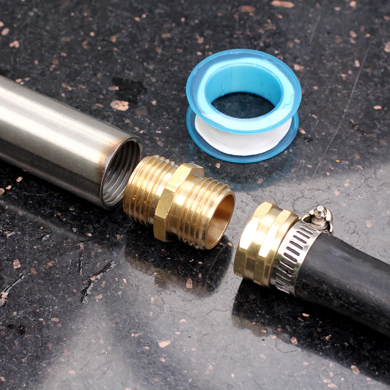 YELUN brass hose fittings set for robust garden connections