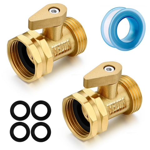 YELUN brass shut-off valve with 3-4in connection for precise hose control