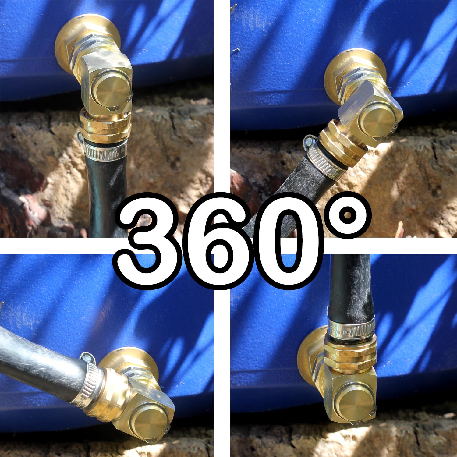 YELUN brass fittings with 3/4 inch GHT threads ensure reliable connections