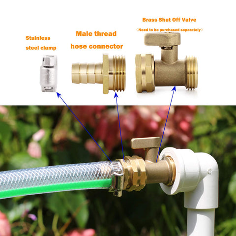 Durable brass construction resists rust for outdoor garden use.