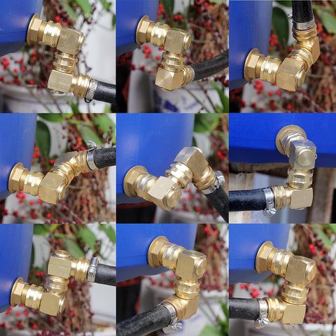 YELUN swivel elbow protects hoses when guiding around plants and beds