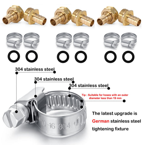 YELUN half-inch US-thread brass connector showing broad compatibility.