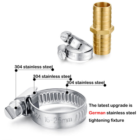 YELUN hose repair kit with 3/4-inch barb fittings enables quick field fixes